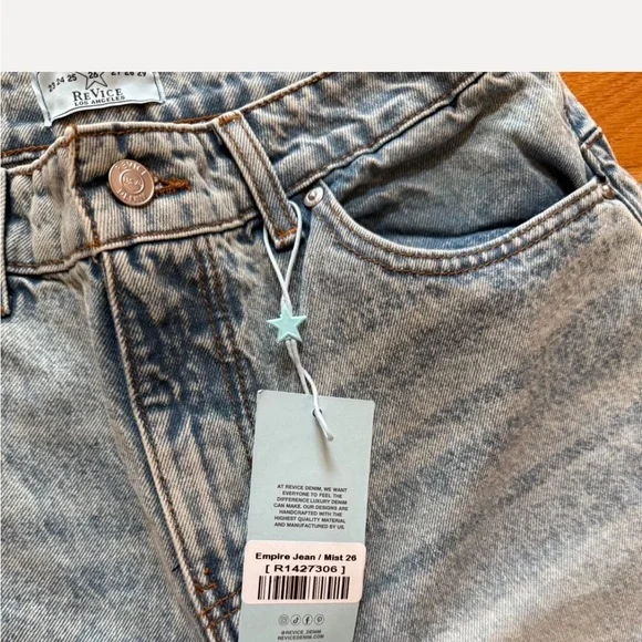 Revice Los Angeles Empire Jeans NWT (mist color, size 26) - Picture 6 of 9